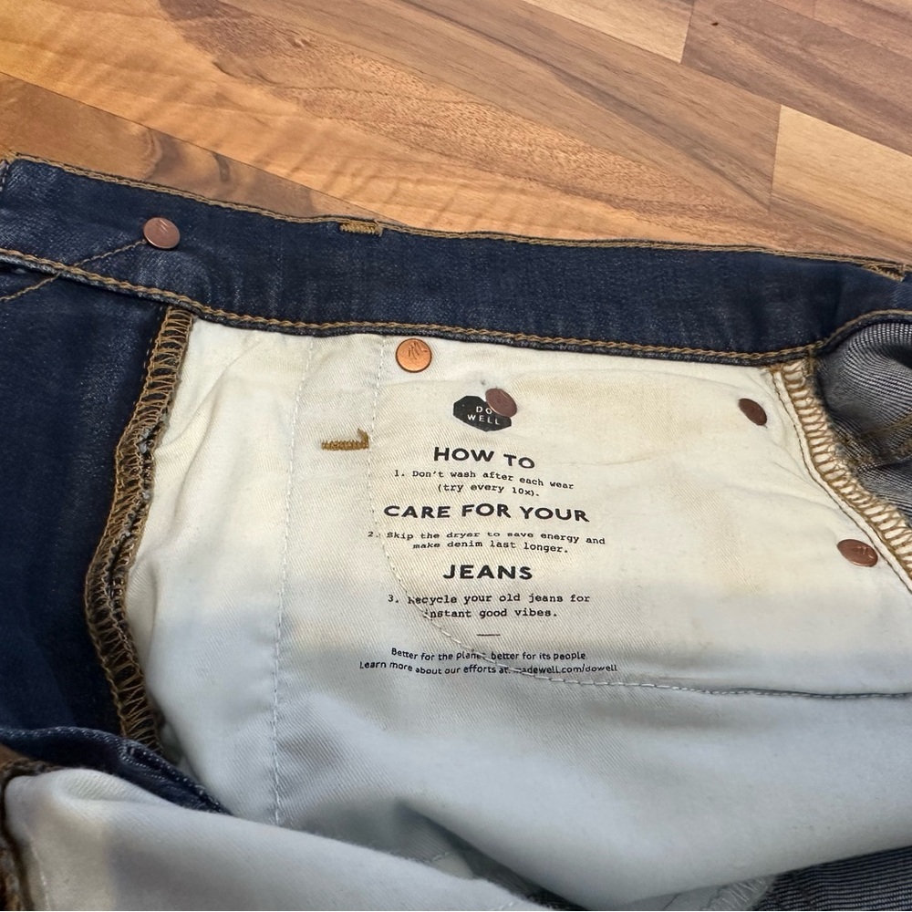 Madewell High Rise Denim Shorts Blue Size 24 - Picture 10 of 12